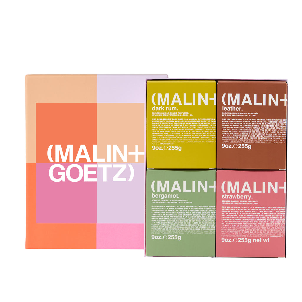 design a 4-piece candle set to customize a scent for the home. gift the personalized set or scent your own space for the holiday season. includes four full-size 9 oz candles