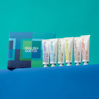 holiday edition best-sellers essentials kit featuring 1 oz face, body + hair care products