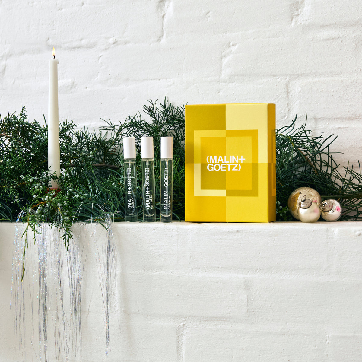 naughty, nice and neat holiday set includes leather eau de parfum. 0.33 fl. oz. / 10ml, cannabis eau de parfum. 0.33 fl. oz. / 10ml, dark rum eau de parfum. 0.33 fl. oz. / 10ml